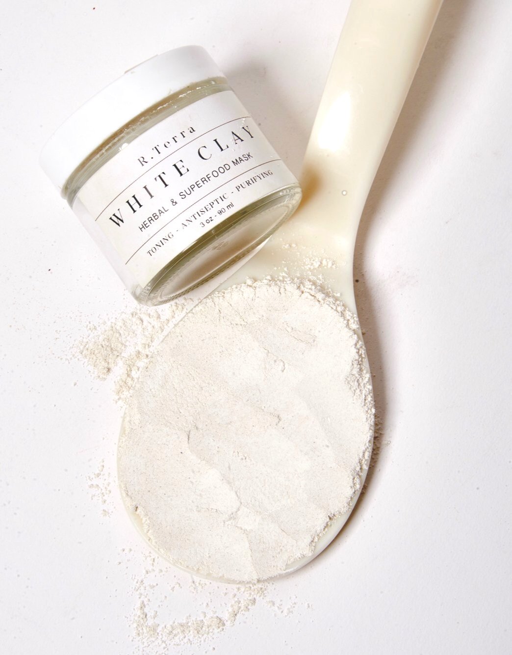 White Clay - Herbal and Superfood Mask - Toning - Antiseptic - Purifying